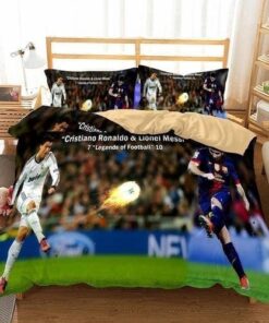 3D Mattress Football Team Real Madrid With Cristiano Ronaldo Bedding Sets, Duvet Cover Flatsheet Gift For Halloween, Thanksgiving, Christmas