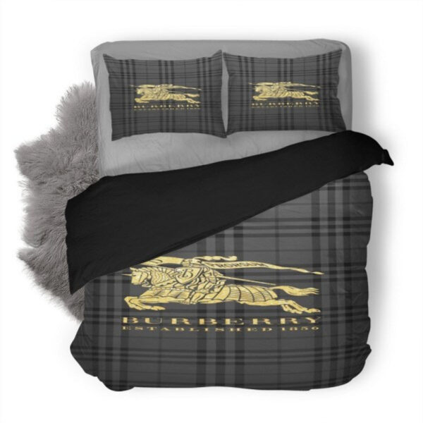 Burberry Dark Luxury Brand Bedding Sets Duvet Cover Set,Bed Sets, Bedroom Sets, Comforter Sets, Duvet Cover, Bedding Sets