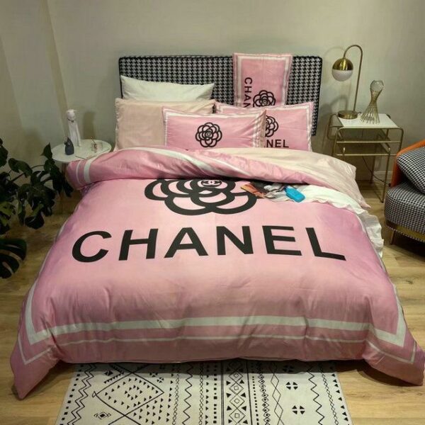 Cn Chanel Logo Type 3024 Bedding Sets Blankets Premium Fashion Brand Covers Luxury Ideas Sheets Bed  Duvet Hyperbeast Bedroom