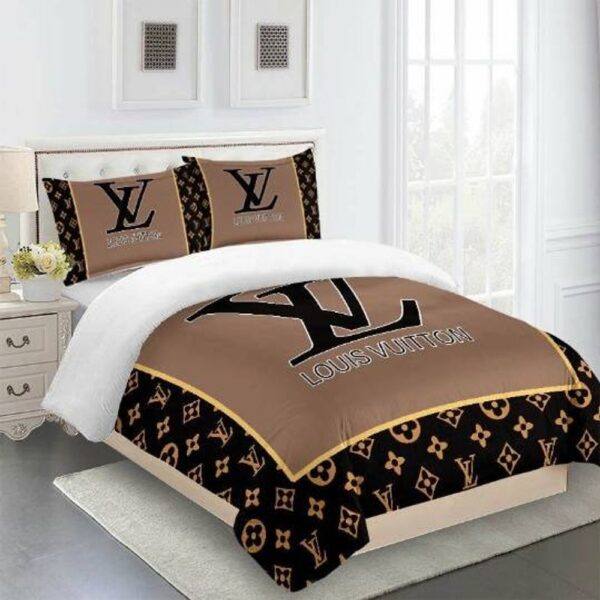 Comforter Dark Beige Black Full Louis Vuitton Bedding Sets Bedroom Idea Sheets Blankets Covers Bed  Duvet