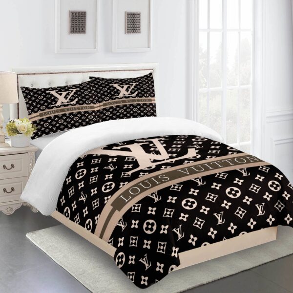 Comforter Sets Beige Brown Louis Vuitton Bedding Set Home Decoration Bedding Sets