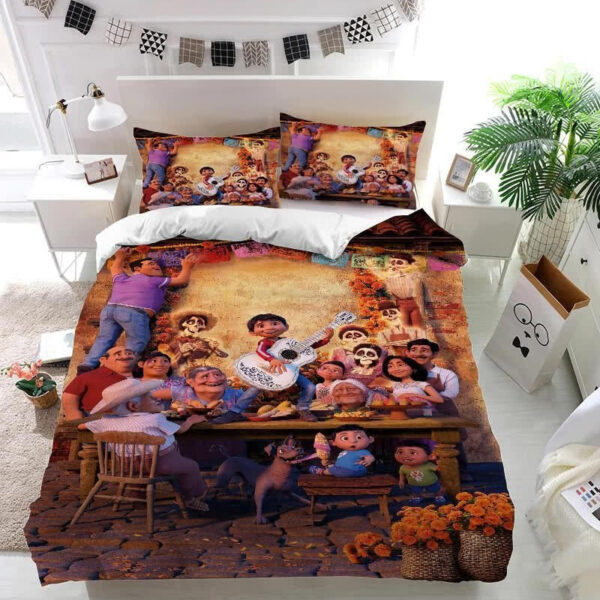Disney Coco Family Bedding Set Duvet Cover