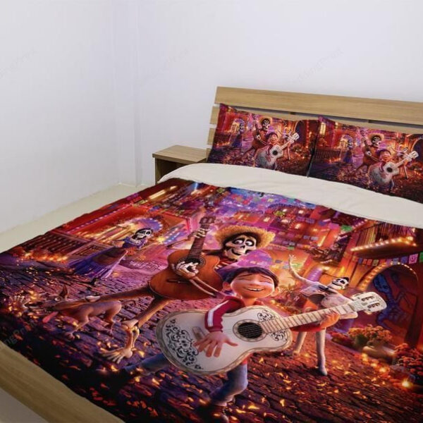 Disney Coco Style 2 Bedding Set (Duvet Cover &Amp Pillowcases)