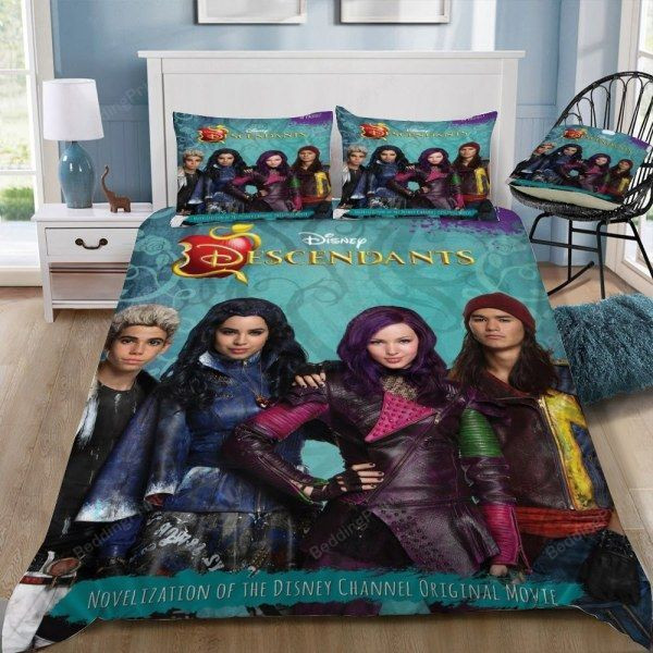 Disney Descendants 3d Poster Bedding Set Duvet Cover & Pillow Cases