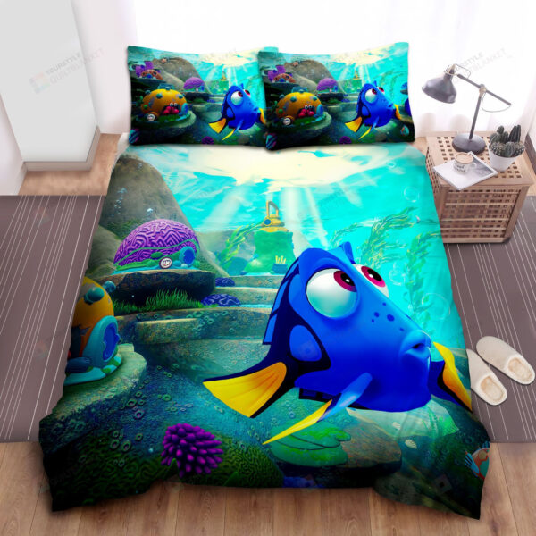 Disney Finding Dory Infinitive Playset Promo Art Bed Sheets Spread Comforter Duvet Cover Bedding Sets