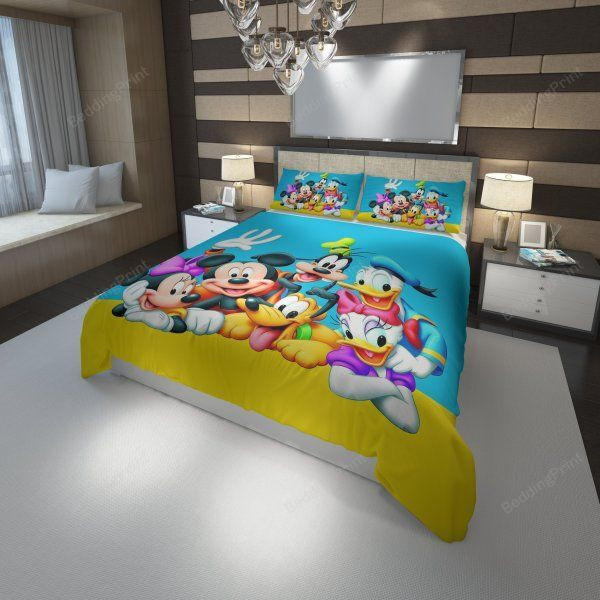 Disney Mickey Mouse And Friends 3D Printed Duvet Cover Bedding Set