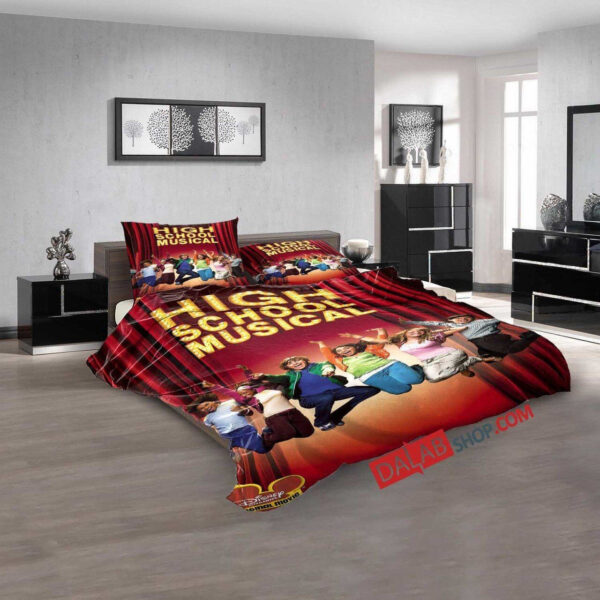 Disney Movies High School Musical (2006) D 3d Duvet Cover Bedroom Sets Bedding Sets