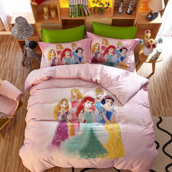 Disney Princess Friendship Adventures Bedding Set For Girls Duvet Cover & Pillow Cases