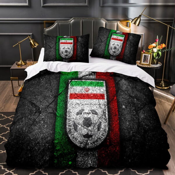 Football Team Bedding Sets Gift For Halloween, Thanksgiving, Christmas