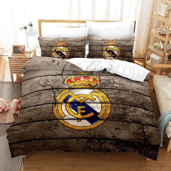 Football Team FCB Bedding Sets Gift For Birthday, Halloween, Christmas, Thanksgiving