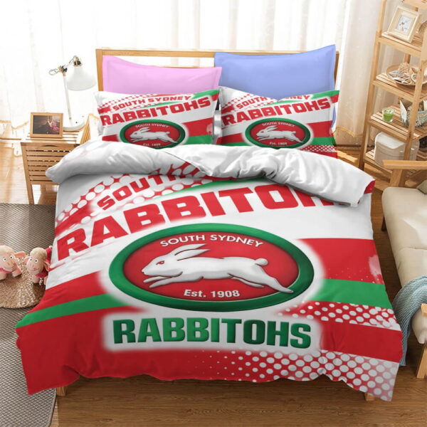 Football Team Logo Bedding Sets Gift For Birthday, Halloween, Christmas, Thanksgiving