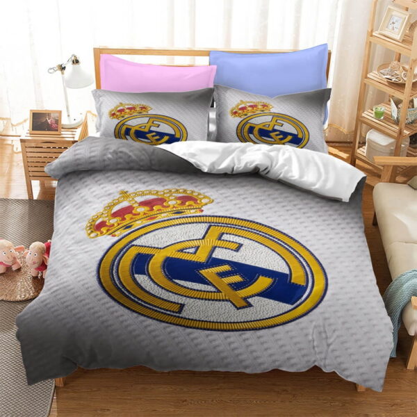 Football Team Logo Bedding Sets Gift For Christmas, Birthday, Thanksgiving