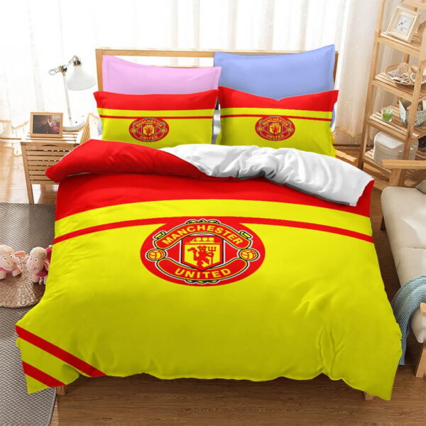 Football Team Logo Bedding Sets, Gift For Halloween, Thanksgiving, Christmas