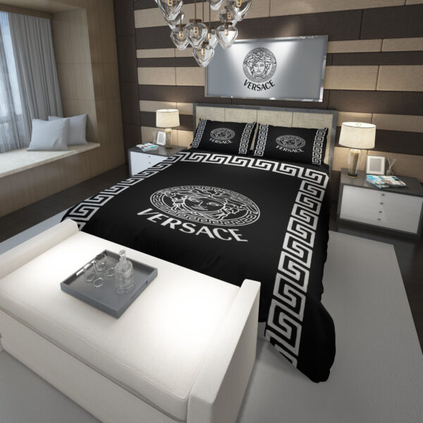 Versace Barocco Medusa Logo Custom Duvet Cover Bedding Set