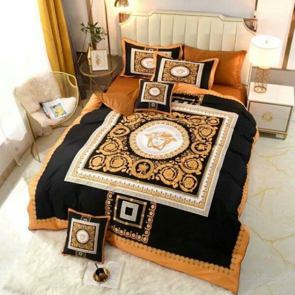 Versace Logo Type 3550 Bedding Sets Duvet Premium Fashion Brand Bed  Sheets Covers Hyperbeast Bedroom Blankets Luxury Ideas
