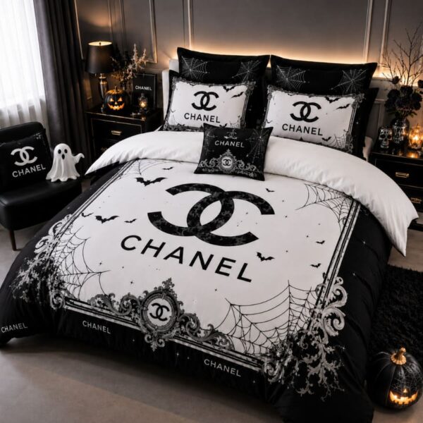 Chanel Halloween Luxury Bedding Set V08