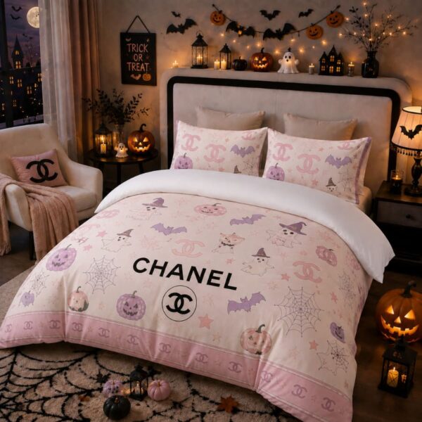 Chanel Halloween Luxury Bedding Set V10