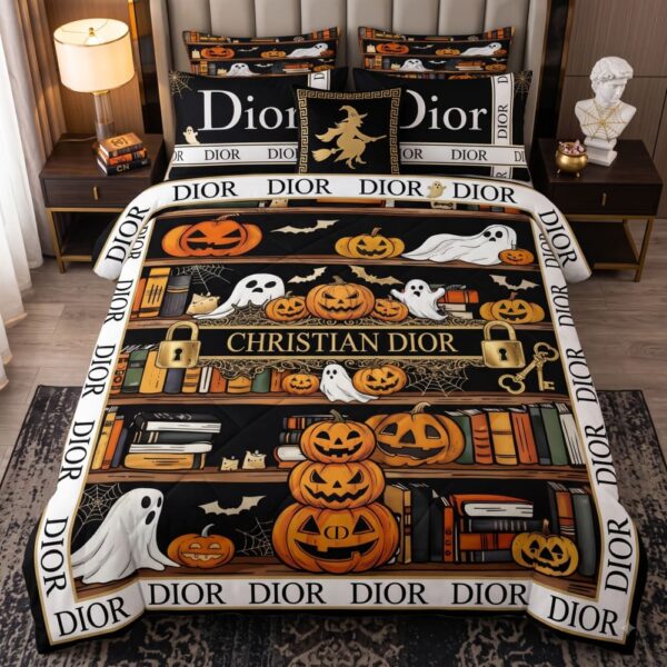 Dior Library Ghost Halloween Bedding Set V01