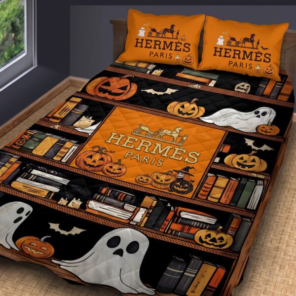 Hermes Halloween Luxury Bedding Set V03