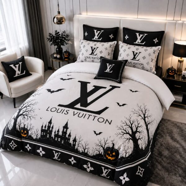 LV Halloween Luxury Bedding Set V08