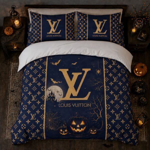 LV Halloween Luxury Bedding Set V09