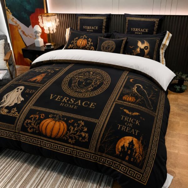 LV Halloween Luxury Bedding Set V12
