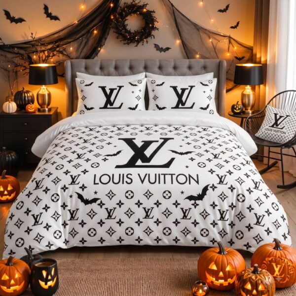 Louis Vuitton Halloween Luxury Bedding Set V06