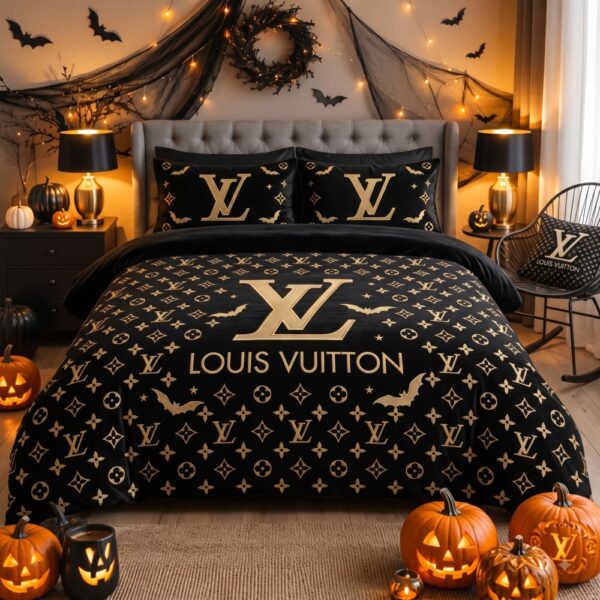 Louis Vuitton Halloween Luxury Bedding Set V07