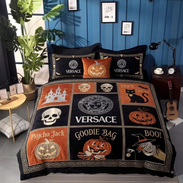 Versace Halloween Luxury Bedding Set V04