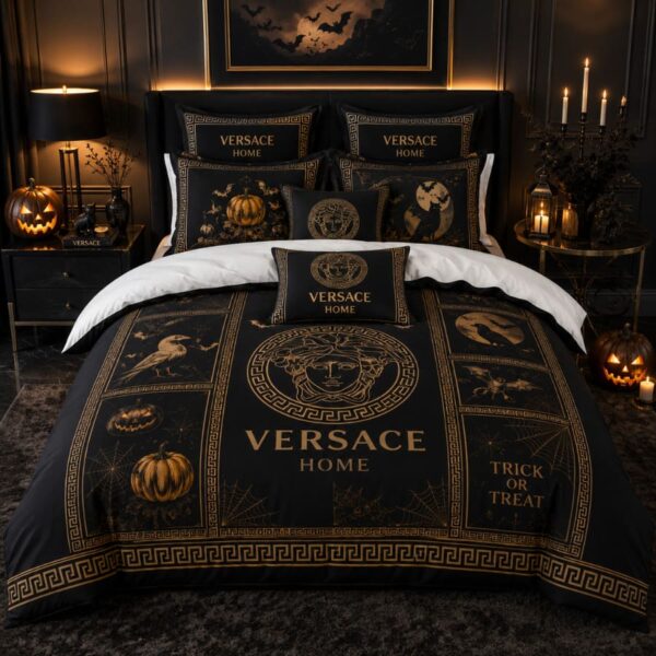 Versace Halloween Luxury Bedding Set V05