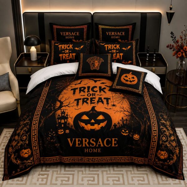 Versace Halloween Luxury Bedding Set V06